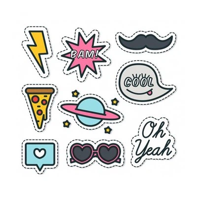 Vodootporna izrezana naljepnica